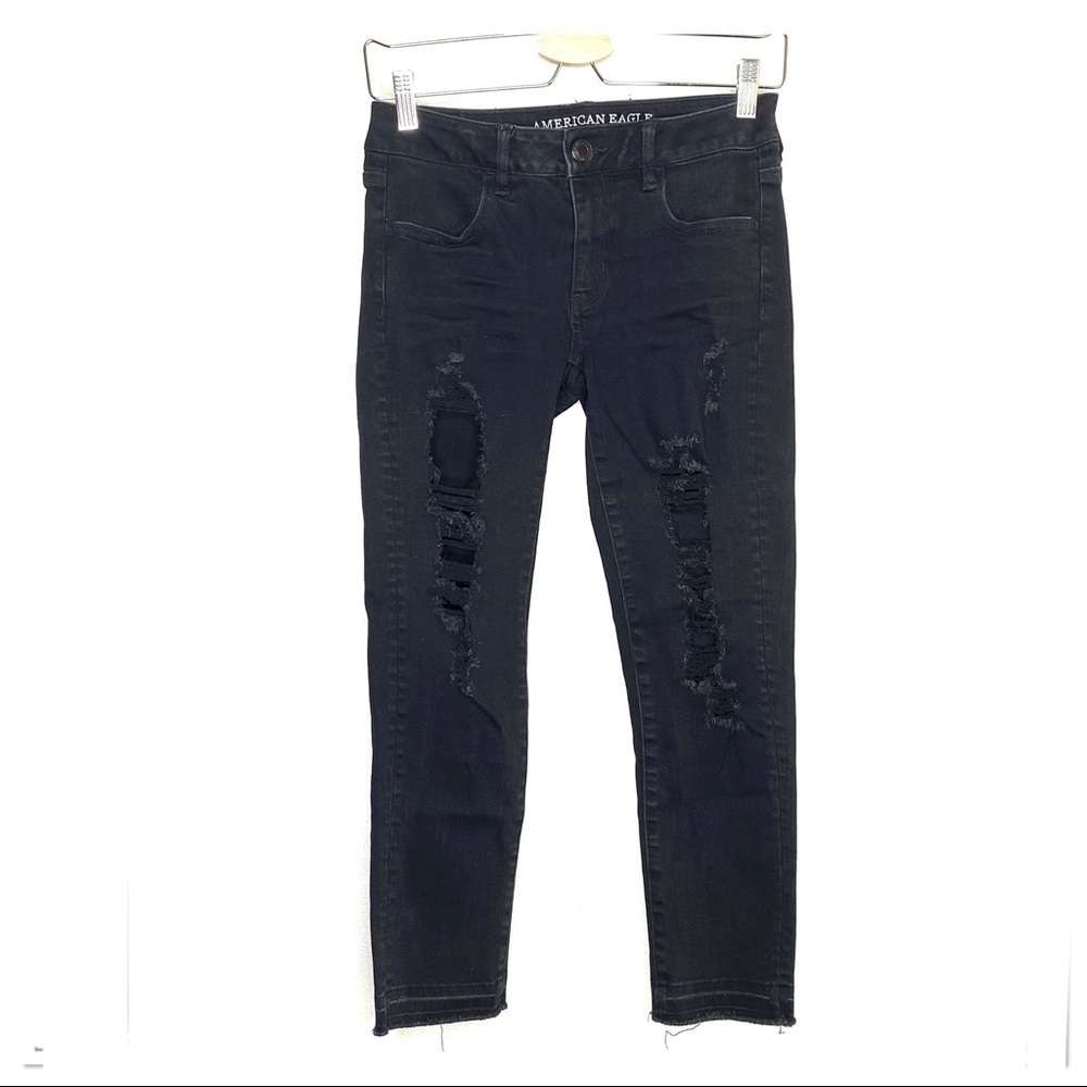 American Eagle Super Super stretch black Jegging